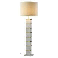 Floor Lamp Celinae White including Lampshade by Richmond Interiors Floor Lamp Celinae White including Lampshade by Richmond Interiors