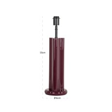 Table Lamp Alina Burgundy by Richmond Interiors Table Lamp Alina Burgundy by Richmond Interiors