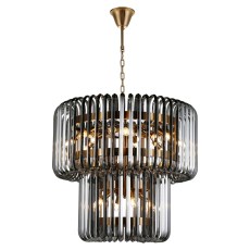 Chandelier Bryon Smoke by Richmond Interiors Chandelier Bryon Smoke by Richmond Interiors