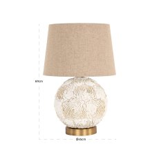 Table Lamp Jamie White by Richmond Interiors Table Lamp Jamie White by Richmond Interiors