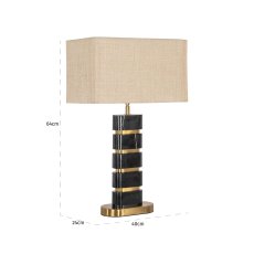 Table Lamp Levina Black/gold by Richmond Interiors Table Lamp Levina Black/gold by Richmond Interiors