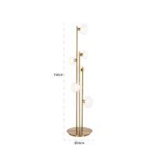 Floor Lamp Luva Brushed Gold by Richmond Interiors Floor Lamp Luva Brushed Gold by Richmond Interiors