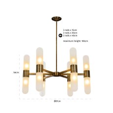 Chandelier Tricon Bronze by Richmond Interiors Chandelier Tricon Bronze by Richmond Interiors