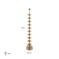 Floor Lamp Jane Gold by Richmond Interiors Floor Lamp Jane Gold by Richmond Interiors