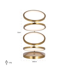 Table Lamp Jaimin Brushed Gold by Richmond Interiors Table Lamp Jaimin Brushed Gold by Richmond Interiors