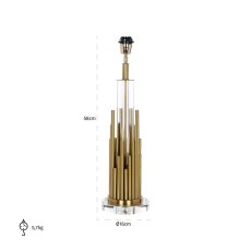 Table Lamp Dex Brushed Gold by Richmond Interiors Table Lamp Dex Brushed Gold by Richmond Interiors