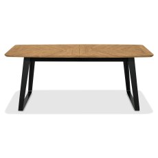 Emerson Rustic Oak and Peppercorn 6-8 Seater Extending Dining Table by Bentley Designs Emerson Rustic Oak and Peppercorn 6-8 Seater Extending Dining Table by Bentley Designs