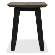Emerson Weathered Oak and Peppercorn Square Lamp Table by Bentley Designs Emerson Weathered Oak and Peppercorn Square Lamp Table by Bentley Designs