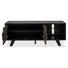 Emerson Weathered Oak and Peppercorn Media Unit by Bentley Designs