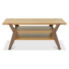Kristen Oak and Light Weathered Oak Coffee Table by Bentley Designs Kristen Oak and Light Weathered Oak Coffee Table by Bentley Designs
