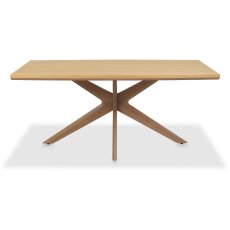 Kristen Oak and Light Weathered Oak 6 Seater Dining Table by Bentley Designs Kristen Oak and Light Weathered Oak 6 Seater Dining Table by Bentley Designs