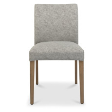 Kristen Oak and Light Weathered Oak Upholstered Dining Chairs - Grey Fabric (Pair) Kristen Oak and Light Weathered Oak Upholstered Dining Chairs - Grey Fabric (Pair)