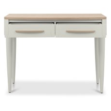 Larsen Scandi Oak and Soft Grey Console Table with Drawer by Bentley Designs