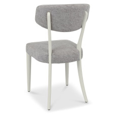 Larsen Soft Grey Upholstered Dining Chairs - Grey Fabric (Pair) by Bentley Designs Larsen Soft Grey Upholstered Dining Chairs - Grey Fabric (Pair) by Bentley Designs
