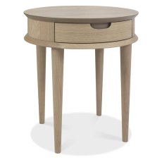 Dansk Scandi Oak Lamp Table with Drawer by Bentley Designs Dansk Scandi Oak Lamp Table with Drawer by Bentley Designs