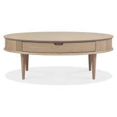 Dansk Scandi Oak Coffee Table with Drawer by Bentley Designs Dansk Scandi Oak Coffee Table with Drawer by Bentley Designs