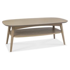 Dansk Scandi Oak Coffee Table with Shelf by Bentley Designs Dansk Scandi Oak Coffee Table with Shelf by Bentley Designs
