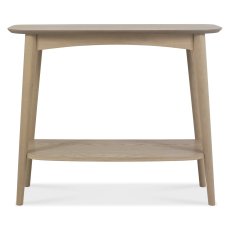 Dansk Scandi Oak Console with Shelf by Bentley Designs