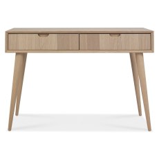 Dansk Scandi Oak Console Table with Drawers by Bentley Designs