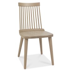 Spindle Dining Chairs - Scandi Oak (Pair) by Bentley Designs Spindle Dining Chairs - Scandi Oak (Pair) by Bentley Designs