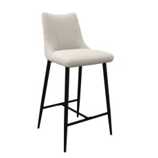 Zara Ivory Fabric Counter Stool