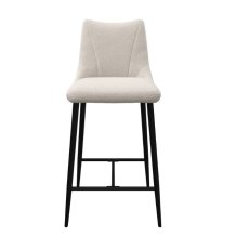 Zara Ivory Fabric Counter Stool