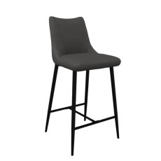 Zara Dark Grey Faux leather Counter Stool