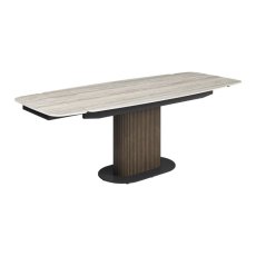 Pagani 160-220cm Travertine Ceramic Extending Dining Table