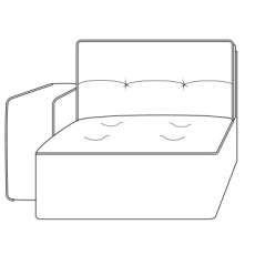 Gravina Chaise Longue Section 109cm (Left) by Italia Living Gravina Chaise Longue Section 109cm (Left) by Italia Living
