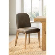 Pair of Weymouth Dining Chairs (Brown PU) Pair of Weymouth Dining Chairs (Brown PU)