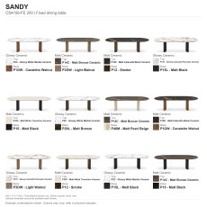 Sandy Fixed Dining Table 250 x 110cm (CS4156-FE 250) by Calligaris