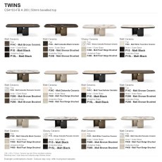 Twins Fixed Dining Table 200 x 100cm (CS4153-FB A 200) by Calligaris