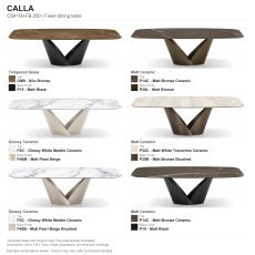 Calla Fixed Dining Table 250 x 119cm (CS4159-FB 250) by Calligaris Calla Fixed Dining Table 250 x 119cm (CS4159-FB 250) by Calligaris