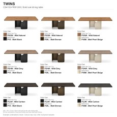 Twins Fixed Dining Table 200 x 100cm (CS4153-FRW 200) by Calligaris