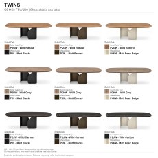 Twins Fixed Dining Table 200 x 100cm (CS4153-FSW 200) by Calligaris