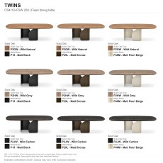 Twins Fixed Dining Table 250 x 110cm (CS4153-FSW 250) by Calligaris