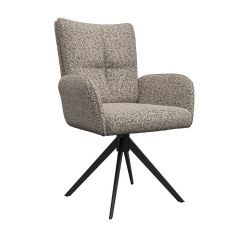 Limini Oatmeal Swivel Dining Armchair