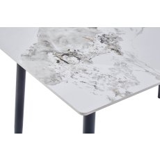 Carson Dining Table Rectangle 1200 White