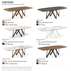 Cartesio Fixed Dining Table (CS4092-FB 200) by Calligaris