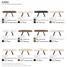 Icaro Fixed Dining Table (CS4115-FB 250) by Calligaris