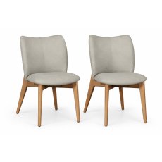 Pair of Diana Dining Chairs - Misty Grey