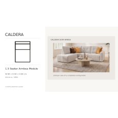 Caldera 1.5 Seater Sofa Module Without Arms by Softnord Caldera 1.5 Seater Sofa Module Without Arms by Softnord