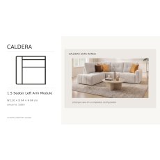 Caldera 1.5 Seater Sofa Module With 1 Arm Left by Softnord Caldera 1.5 Seater Sofa Module With 1 Arm Left by Softnord