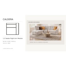 Caldera 1.5 Seater Sofa Module With 1 Arm Right by Softnord Caldera 1.5 Seater Sofa Module With 1 Arm Right by Softnord