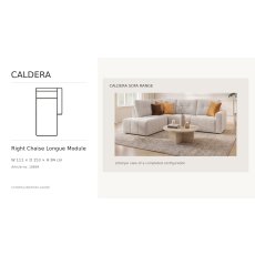 Caldera Chaise Longue Module With 1 Arm Right by Softnord Caldera Chaise Longue Module With 1 Arm Right by Softnord