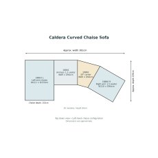Caldera Curved Chaise Sofa (Left Hand Facing) by Softnord Caldera Curved Chaise Sofa (Left Hand Facing) by Softnord