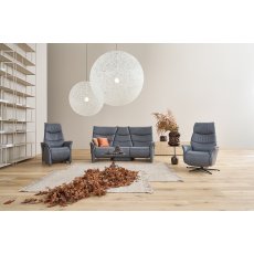 Azure Trapezoidal Manual Recliner Sofa (4690-70N) by Himolla Azure Trapezoidal Manual Recliner Sofa (4690-70N) by Himolla