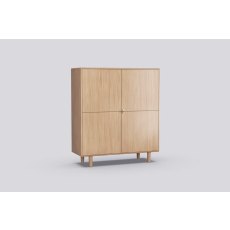 Sento 4 Door Bar Cabinet (With Optional Top Shelf Lighting)