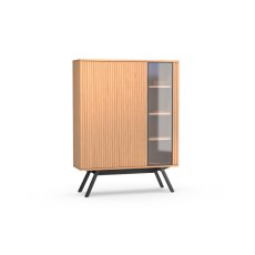 Napoli 3 Door Display Cabinet with Metal Base by MTE Theuns Napoli 3 Door Display Cabinet with Metal Base by MTE Theuns