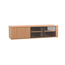 Napoli 162cm 3 Door TV Unit with Glass Doors Wall Mounted by MTE Theuns Napoli 162cm 3 Door TV Unit with Glass Doors Wall Mounted by MTE Theuns